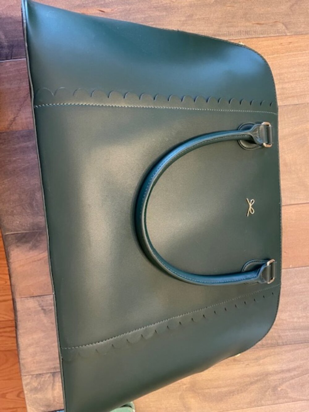 Large green laptop. Like new